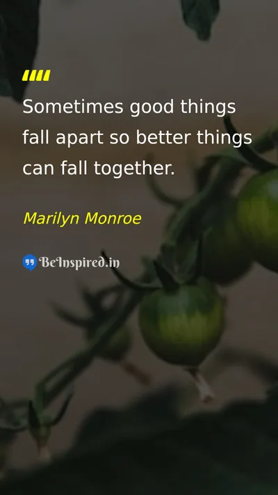 Marilyn Monroe Picture Quote on change hope life 