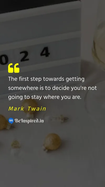 Mark Twain Picture Quote on new-beginnings action change 