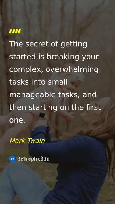 Mark Twain Picture Quote on discipline success hard-work 