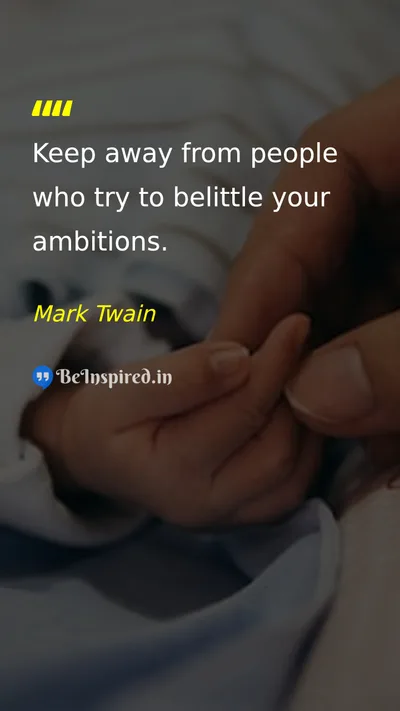Mark Twain Picture Quote on motivational self-confidence ambition 