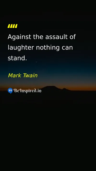 Mark Twain Picture Quote on laughter power humor 