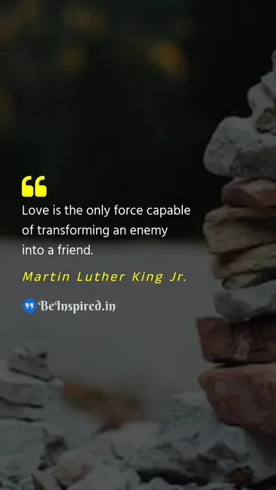 Martin Luther King Jr. Picture Quote on love friendship forgiveness compassion 