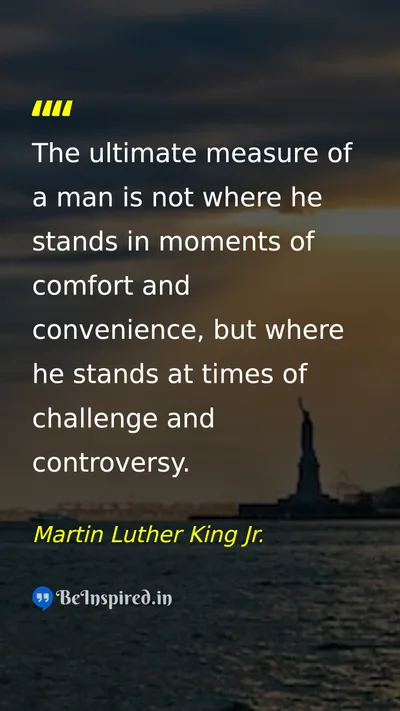 Martin Luther King Jr. Picture Quote on leadership courage discipline 