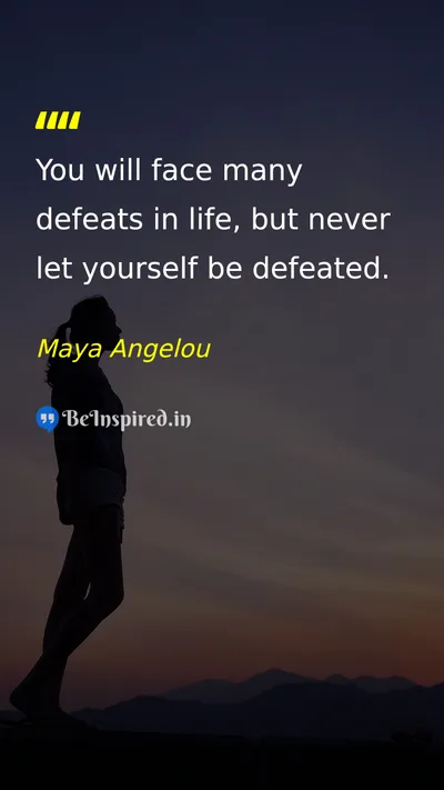 Maya Angelou Picture Quote on life courage motivation 