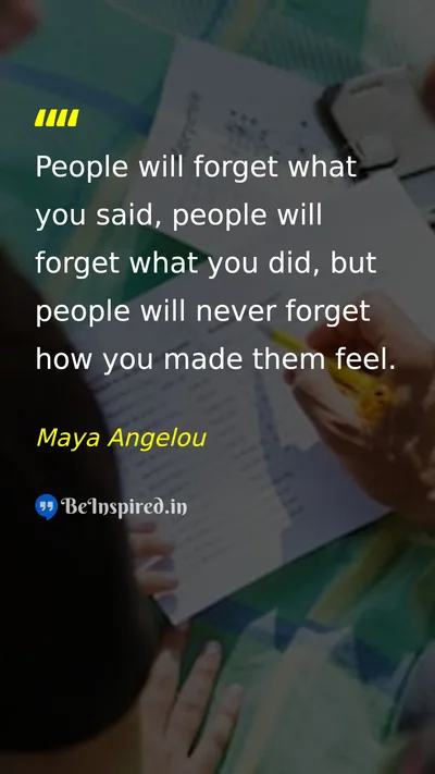 Maya Angelou Picture Quote on empathy legacy 