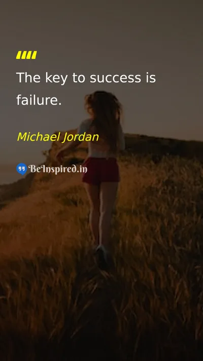 Michael Jordan Picture Quote on success failure resilience hard-work 