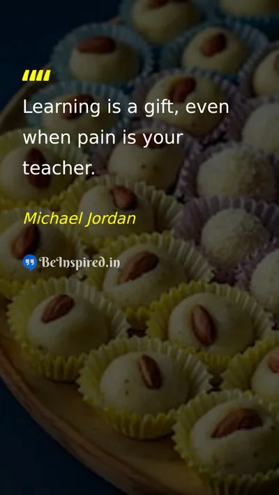 Michael Jordan Picture Quote on education wisdom life 