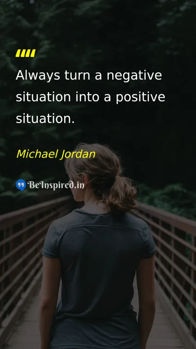 Michael Jordan Picture Quote on attitude positivity change life 