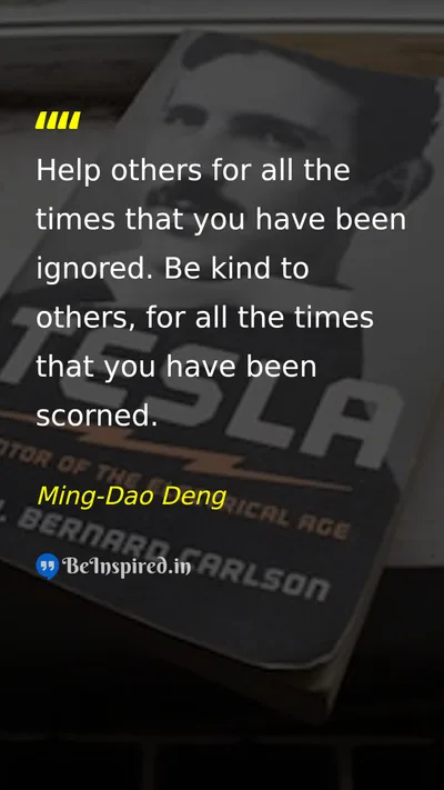 Ming-Dao Deng Picture Quote on kindness life gratitude 