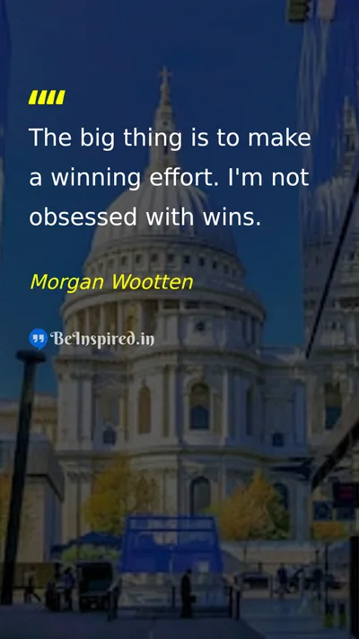 Morgan Wootten Picture Quote on success discipline hard-work 
