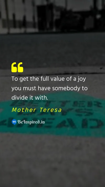 Mother Teresa Picture Quote on difference impact positivity 