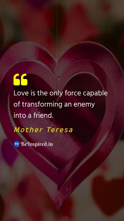 Mother Teresa Picture Quote on love care rich avoid 