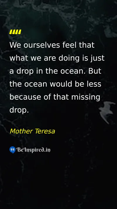 Mother Teresa Picture Quote on life help giving community 