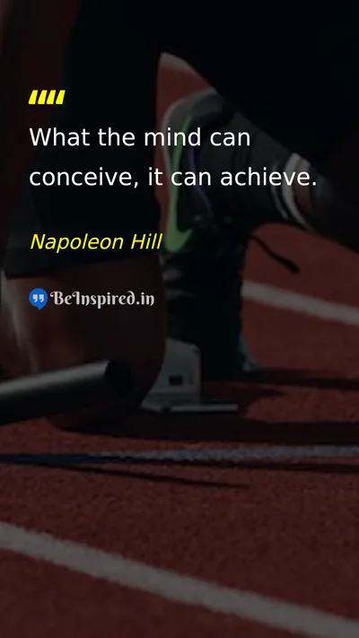 Napoleon Hill Picture Quote on motivational success dream self-confidence 