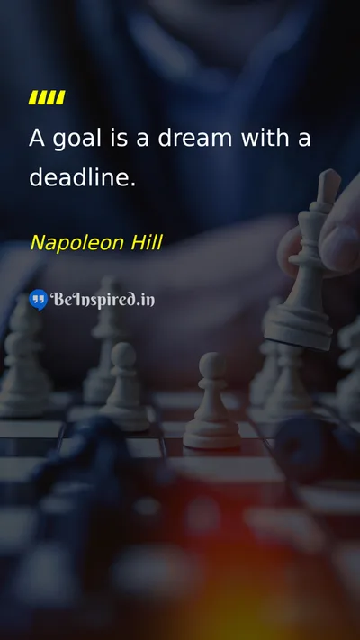 Napoleon Hill Picture Quote on goals dreams planning 