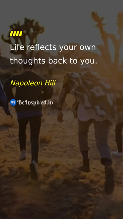 Napoleon Hill Picture Quote on life thoughts self-confidence 