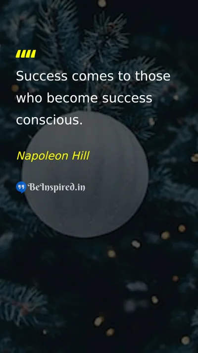 Napoleon Hill Picture Quote on success discipline self-confidence 