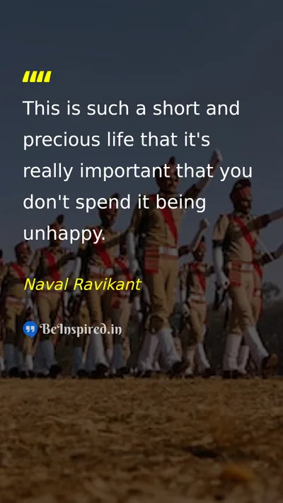 Naval Ravikant Picture Quote on life happiness 