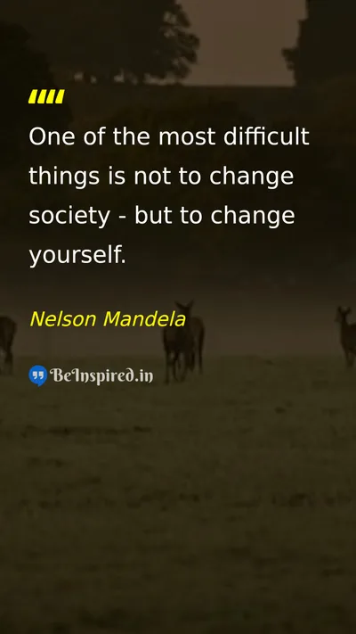 Nelson Mandela Picture Quote on change self-confidence discipline 