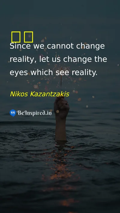 Nikos Kazantzakis Picture Quote on eye 