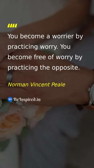 Norman Vincent Peale Picture Quote on self-confidence discipline happiness 