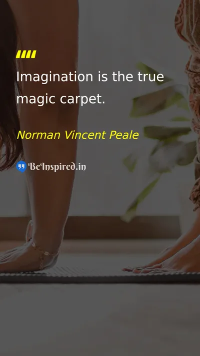 Norman Vincent Peale Picture Quote on dream imagination creativity inspiration 