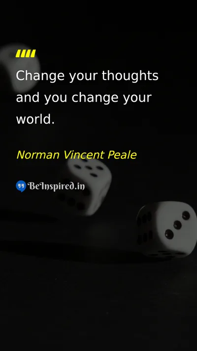 Norman Vincent Peale Picture Quote on change 