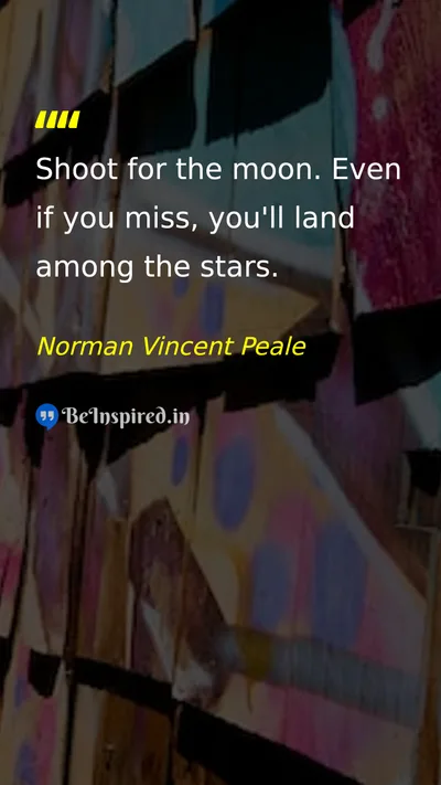 Norman Vincent Peale Picture Quote on dream hope success motivation 