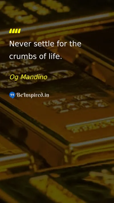 Og Mandino Picture Quote on life motivational self-confidence 