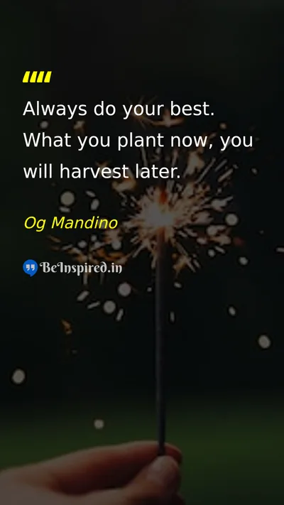 Og Mandino Picture Quote on hard-work success life discipline 