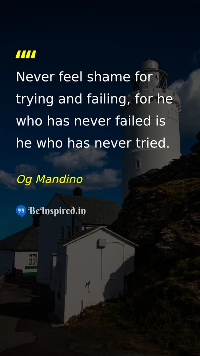Og Mandino Picture Quote on failure trying resilience learning 