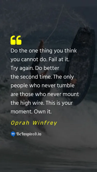 Oprah Winfrey Picture Quote on do failure motivational 