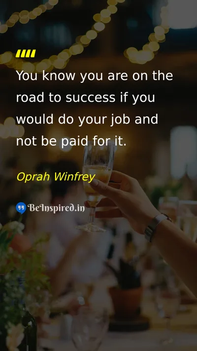 Oprah Winfrey Picture Quote on success hard-work happiness discipline 