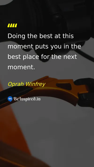 Oprah Winfrey Picture Quote on discipline success action mindfulness 