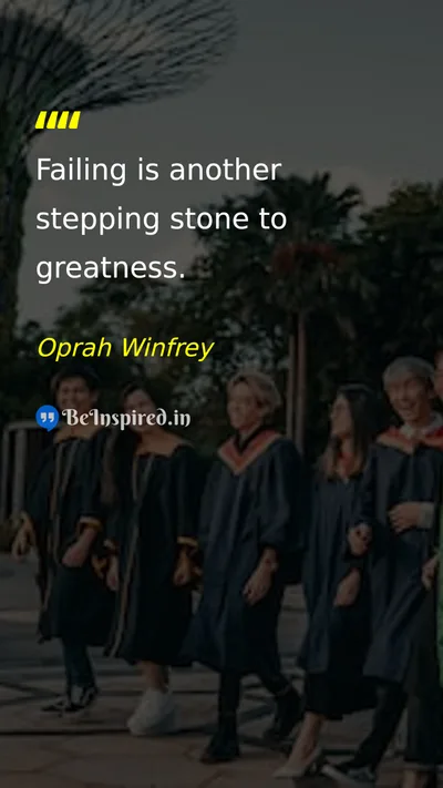 Oprah Winfrey Picture Quote on success motivation life hard-work 