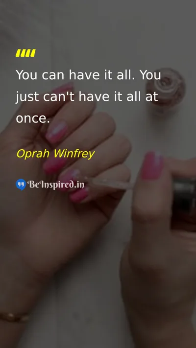 Oprah Winfrey Picture Quote on life patience success desire 