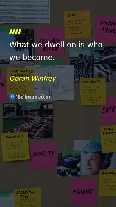 Oprah Winfrey Picture Quote on mindset self-improvement focus 