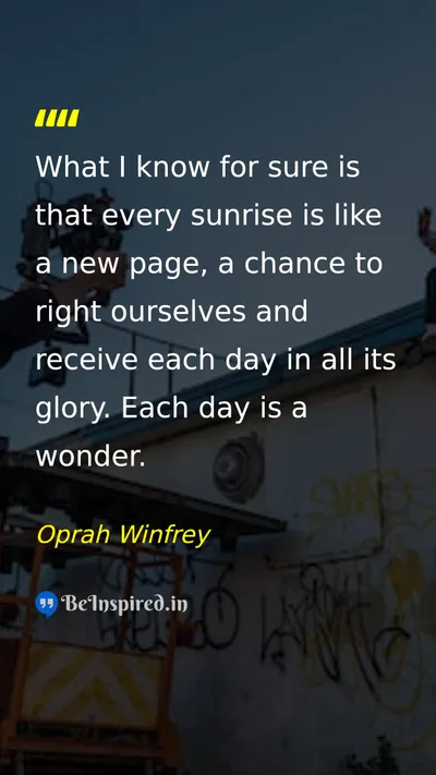 Oprah Winfrey Picture Quote on life hope gratitude happiness 