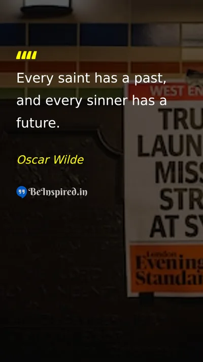 Oscar Wilde Picture Quote on change hope life 