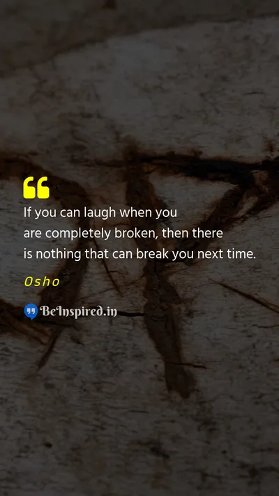 Osho Picture Quote on resilience hope gratitude joy 