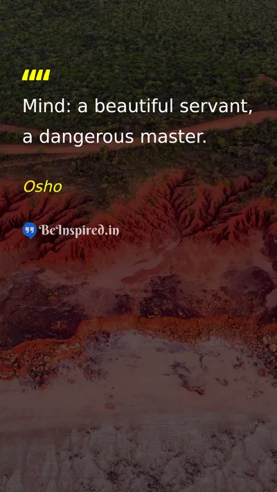 Osho Picture Quote on wisdom discipline 