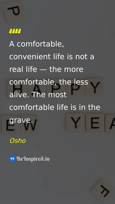 Osho Picture Quote on life courage 