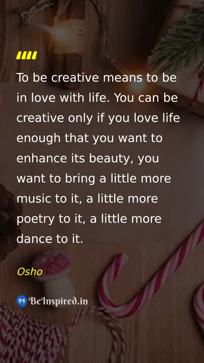 Osho Picture Quote on love life happiness 
