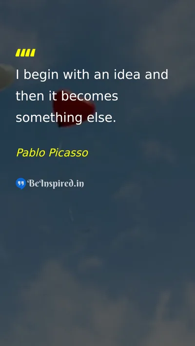 Pablo Picasso Picture Quote on creativity art change innovation 