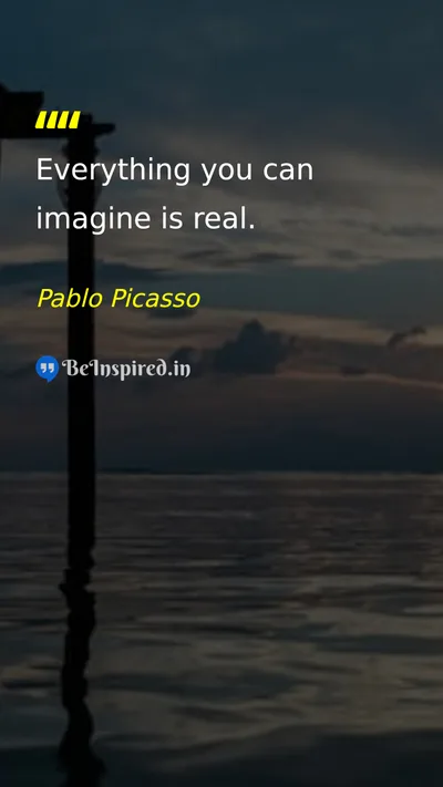 Pablo Picasso Picture Quote on dream motivational life 
