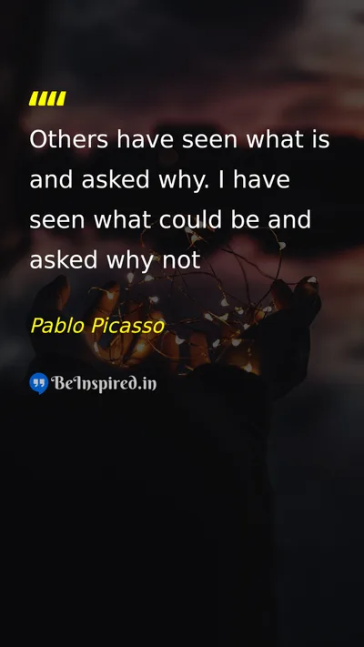 Pablo Picasso Picture Quote on creativity vision innovation 