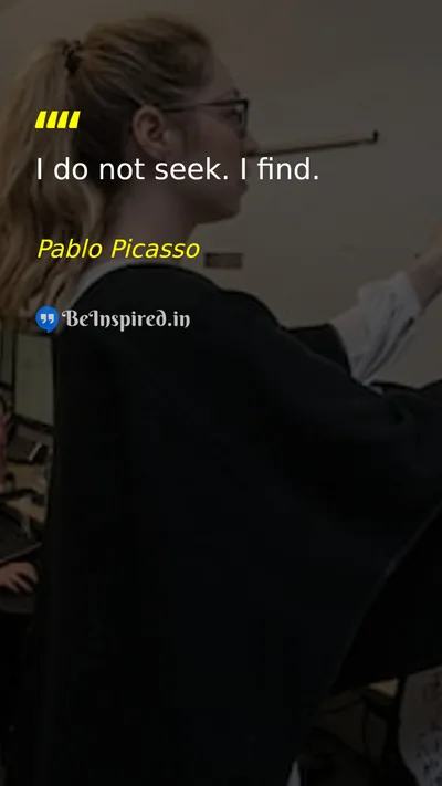 Pablo Picasso Picture Quote on creativity discovery self-confidence 