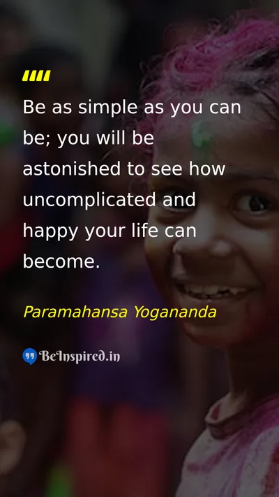 Paramahansa Yogananda Picture Quote on happiness life wisdom 
