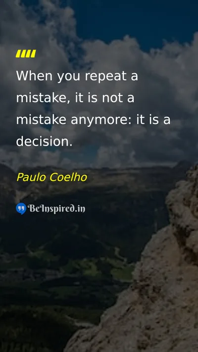 Paulo Coelho Picture Quote on life discipline wisdom 