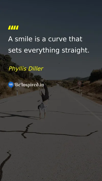 Phyllis Diller Picture Quote on happiness positivity smile 